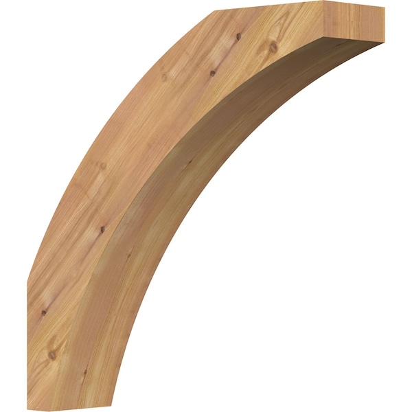 Ekena Millwork 5 1/2"W x 24"D x 24"H Thorton Smooth Knee Brace, Western Red Cedar BRC06X24X24THR00SWR - main